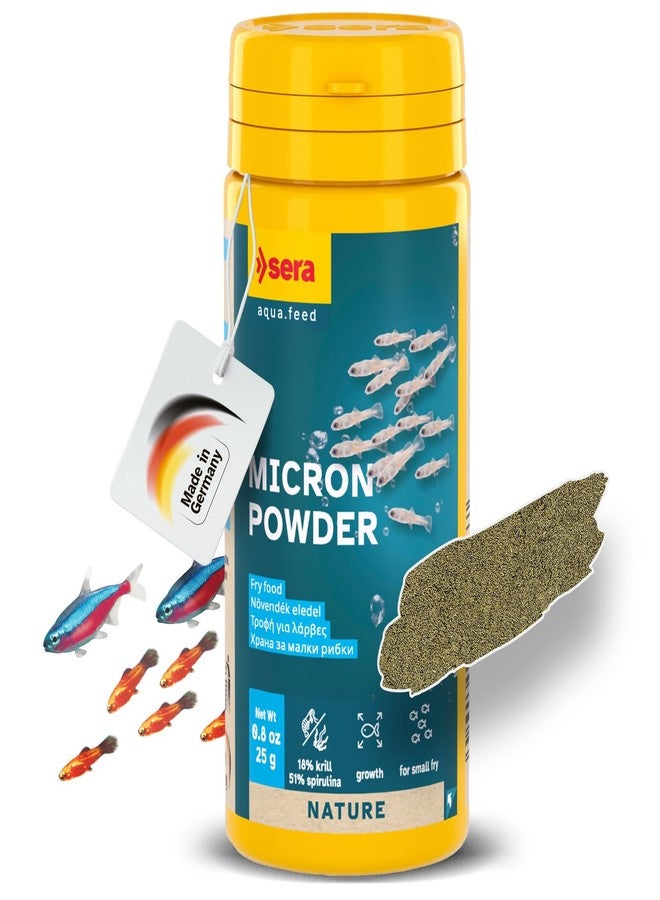 سيرا مسحوق سيرا ميكرون ٥٠ مل (١٫٧ أونصة سائلة) | طعام قلي فائق النعومة مع الكريل والسبيرولينا ليرقات الأسماك والبرمائيات | خالٍ من الأصباغ والمواد الحافظة | يدعم النمو واللون - Image 1